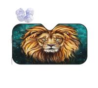 Car Windscreen Sunshade Animal Lion Windshield Sunshade Foldable Fun Sunscreen Heat Shield Cover, For Suv, Most Vehicles, Truck, S