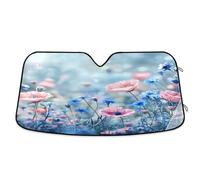 Car Windscreen Sunshade Beautiful Spring Meadow Car Windshield Sun Shades Personalised Durable Sunscreen Heat Shield Cover, For Suv, Most Vehicles, Truck, S