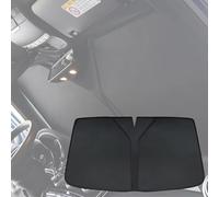 Car Windscreen SunShade, Foldable Black & Silver Sun Visor, UV Protection Heat Insulation Front Windshield Shades, for Mercedes Benz SLK 350 280 250 200,A Black
