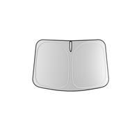 Car Windscreen Sunshade for Range Rover Sport 2005-2023 2024 2025 L320 L494, 145x83cm Titanium Silver Coating Sun Shade, UPF50+ UV Block Reflection, Foldable Visor Protector with Mirror Cut-out