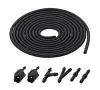 Car windscreen washer nozzle 7Pcs Front Windscreen Wiper Washer Nozzle 4 Way Check Valve 2M Tube Pipe Hose T Y Connector Straight