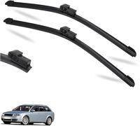 Car Windscreen Wipers for Audi A4 B6 8E/8H October 2000 22+22, All-Weather Performance Front Rear Wiper Blades Set Wipers Replacement Kit