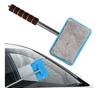 Car Windshield Cleaner Tool - Defog Brush | Retractable Aluminum Alloy | Car Windshield Wiper Blade with Extendable Handle to Leave Your Moon Flawless