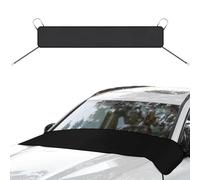 Car Windshield Cover for Daewoo KALOS Hatchback (KLAS) 2002-2004 | All season front window rain trough protector, reversible design with adjustable straps and hooks for leaves and debris