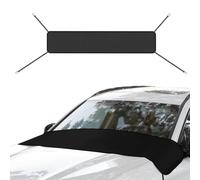 Car Windshield Cover for Daewoo KALOS Hatchback (KLAS) 2002-2004 | All season front window rain trough protector, reversible design with adjustable straps and hooks for leaves and debris