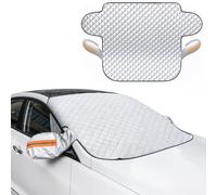 Car Windshield Cover & Sun Shade | Premium All-Season Ultimate Protection Against Ice, Snow, Frost, UV Rays, and Heat | Secure Anti-Theft Universal Fit (Large)