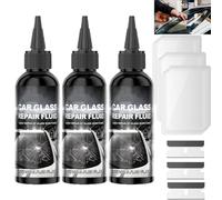 Car Windshield Crack Repair Kit,Windshield Crack Repair For Chips And Cracks,Car Glass Repair Glue Scratch Chip Cracks Repair Kit,Cracks Gone Glass Repair Kit,Clear View (3PCS)
