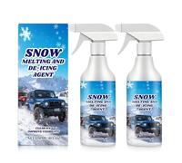 Car Windshield Defroster, Fast-Acting Ice and Snow Remover for Glass, 120ml Deicing Spray, Suitable for SUV Rv Sedan Truck Minivan Auto, Keeps Windshields Clear and Safe in Winter (1)