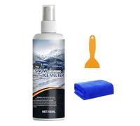 Car Windshield Deicer - 100ml Automotive Deicing Agent,Auto Glass Snow Melting Spray - for Trucks RVs SUVs Sedans Adventure Seekers Cold Weather Daily Commute Road Trips Overnight Parking