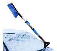 Car Windshield Ice Scraper - Non-slip Handle Snow Remover, Defroster Brush | Frost Cleaning Tool For SUV Truck RV, Compact Broom Car Glass Vehicle Shovel Accessory Mirror Portable Winter