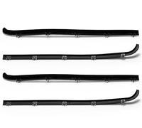 Car Windshield Seal Strip 4 PC Kit Rubber Felt Front Door Window Sweep Trim Seals Car Belt Weatherstrip Dew Wipe Set for Bronco F250 F350 1987-1997 Car Window Side Seal Strip