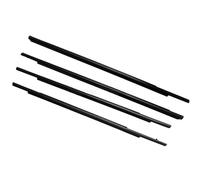 Car Windshield Seal Strip 4PCS Car Outer Window Rubber Weatherstrip for Mitsubishi for Outlander for Sport GA for ASX RVR 2011-2020 Sealing Strip Car Accessories Door Window Seal(Black)
