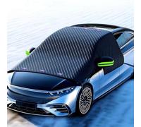 Car Windshield Snow Cover for Renault Twingo III Life Zen Intens Vibes 2014-2022 - All-Weather Windscreen Cover Frost Protector UV Sun Shade with Mirror Cover,Green