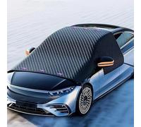 Car Windshield Snow Cover Replacement for Before 2016, Wide-Fit Frost Protection, Magnetic Windscreen Cover, Side Window & Mirror Coverage, Ice Guard for Car SUV,A Black(normal/B Black1)