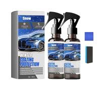 Car Windshield Snow Melting Coating Spray, Deicer Spray for Car Windshield, Quickly Snow Melting, Winter Cars Essentials (2pc)
