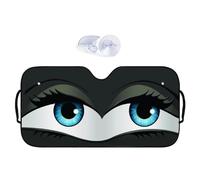 Car Windshield Sun Shade,Automotive Front Window Suns Shield,Cartoonish Eye Pattern UV Protection Heat Insulation Sunshade For Most Vehivles Car-137x70cm