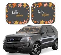 Car Windshield Sun Shade - Autumn and Fall Leaves Foldable Car Sun Shade Visor, Windshield Sunshade Cover, Car Sun Shade Offers Full Protection
