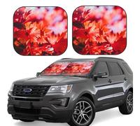 Car Windshield Sun Shade - Autumn Maple Leaves Foldable Car Sun Shade Visor, Windshield Sunshade Cover, Car Sun Shade Offers Full Protection