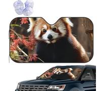 Car Windshield Sun Shade Car Front Window Sunshades Red Pandas Sunshades Sun Visor Protector Foldable Sunshade for Most Sedans SUV Van Truck S