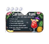 Car Windshield Sun Shade Caribbean Rum Cocktail Recipe: A Tropical Beverage Guide Car Windshield Sunshade Windshield Sunshade Sunshade For Car Windshield(76x140cm)