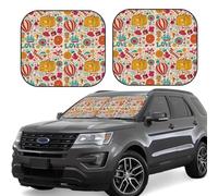 Car Windshield Sun Shade Cartoon hot air Balloon - Foldable Car Sun Shade Windshield, SUV Car Interior Windshield Sun Shade Offers Full Protection