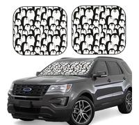 Car Windshield Sun Shade - Cartoon Penguin Foldable Car Sun Shade Visor, Windshield Sunshade Cover, Car Sun Shade Offers Full Protection