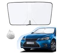 Car Windshield Sun Shade Cover, Lightweight Windscreen Sun Shade for Car, Reflective & Foldable Windscreen Sunshade, Front Windshield Sun Keep Interior Cool (A Titanium silver small)