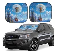 Car Windshield Sun Shade, Dandelion Hot Air Balloon Foldable Car Sun Shade Windshield, SUV Car Interior Windshield Sun Shade Offers Full Protection