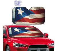 Car Windshield Sun Shade Foldable Car Front Window Sun Shield Visor Protector puerto rico wallpaper flag Sun Visor Reflector Sunshade Heatshield Sunshades for SUV Truck Cars Interior Accessories M