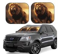 Car Windshield Sun Shade Foldable Car Sun Shade Windshield Keeps Interior Cool Angry Roaring Lion Sun Visor UV Reflective Windshield Cover Front Windshield Sunshade for SUV Truck Car Accessories Small