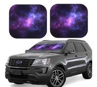 Car Windshield Sun Shade Foldable Car Sun Shade Windshield Keeps Interior Cool Magic Galaxy Sky Purple Sun Visor UV Reflective Windshield Cover Front Windshield Sunshade for Car Accessories Large