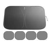Car Windshield Sun Shade - Foldable Reflective Windshield UV Protection for Travel Hiking Vehicle Hybrid Electric Daily Camping Parking