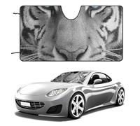 Car Windshield Sun Shade Foldable Sun Visor Protector Blue Eyed Tiger Sun Shade Windshield for Front Window Reflector Sunshade Heatshield Sunshades for Cars Truck SUV 51"x28"