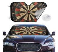 Car Windshield Sun Shade Foldable Sun Visor Protector Dart Board Sun Shade Windshield for Front Window Reflector Sunshade Heatshield Sunshades for Truck SUV Car Interior Accessories M