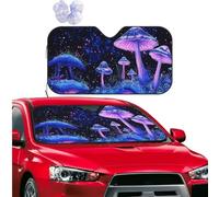 Car Windshield Sun Shade Foldable Sun Visor Protector Glow in The Dark Sun Shade Windshield for Front Window Reflector Sunshade Heatshield Sunshades for Truck SUV Car Interior Accessories M