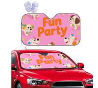 Car Windshield Sun Shade Foldable Uv Ray Sun Visor Protector Sunshade to Keep Your Vehicle Cool, Dog Pattern Car Front Window Sun Shade Visor Shield Cover for Car Accessories 55x29.9 Inch
