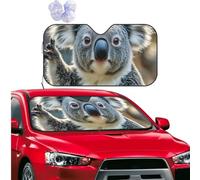 Car Windshield Sun Shade Foldable Windshield Cover lovely Koala Windshield Sun Shades Sun Visor Protector Universal Front Windshield Sunshade for Car SUV Truck
