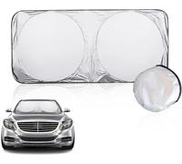 Car Windshield Sun Shade for Ford Transit Connect 2022 2023 2024 2025 2026 - Foldable Car Parasol with Reinforced Steel Wire, UV Block Sun Visor Shield