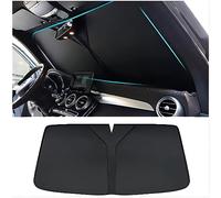 Car Windshield Sun Shade for Land Rover Discovery 4 2009-2017, Front Window Sunshade Cover Foldable Inside Windscreen Sun Visor Protector Accessories,B/Black