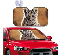 Car Windshield Sun Shade Front Window Sunshade A tiger cub Sun Visor Protector Foldable Car Sun Shade Windshield Reflector Sunshades for SUV Truck Cars Interior Accessories S