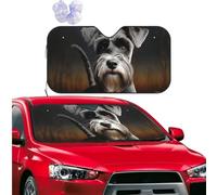 Car Windshield Sun Shade Front Window Sunshade Animal schnauzer dog Sun Visor Protector Foldable Car Sun Shade Windshield Reflector Sunshades for SUV Truck Cars Interior Accessories S