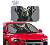 Car Windshield Sun Shade Front Window Sunshade Black Labrador Sun Visor Protector Foldable Car Sun Shade Windshield Reflector Sunshades for SUV Truck Cars Interior Accessories M