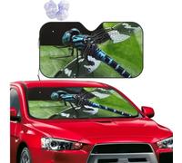 Car Windshield Sun Shade Front Window Sunshade Dragonfly on the Leaf Sun Visor Protector Foldable Car Sun Shade Windshield Reflector Sunshades for SUV Truck Cars Interior Accessories M