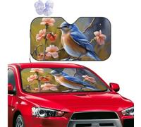 Car Windshield Sun Shade Front Window Sunshade Eastern Bluebird Sun Visor Protector Foldable Car Sun Shade Windshield Reflector Sunshades for SUV Truck Cars Interior Accessories M
