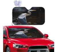 Car Windshield Sun Shade Front Window Sunshade Egret Flying on the Water Sun Visor Protector Foldable Car Sun Shade Windshield Reflector Sunshades for SUV Truck Cars Interior Accessories M