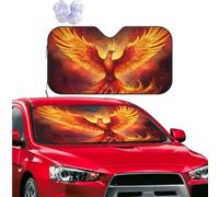 Car Windshield Sun Shade Front Window Sunshade Fantasy Phoenix Sun Visor Protector Foldable Car Sun Shade Windshield Reflector Sunshades for SUV Truck Cars Interior Accessories M