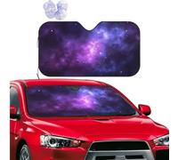 Car Windshield Sun Shade Front Window Sunshade Magic Galaxy Sky Purple Sun Visor Protector Foldable Car Sun Shade Windshield Reflector Sunshades for SUV Truck Cars Interior Accessories M