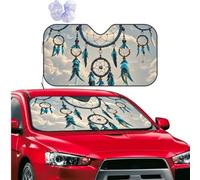 Car Windshield Sun Shade Front Window Sunshade Native Dream Catcher Sun Visor Protector Foldable Car Sun Shade Windshield Reflector Sunshades for SUV Truck Cars Interior Accessories M