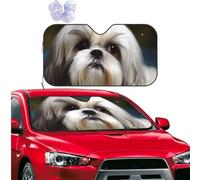 Car Windshield Sun Shade Front Window Sunshade Shih Tzu Dog Sun Visor Protector Foldable Car Sun Shade Windshield Reflector Sunshades for SUV Truck Cars Interior Accessories M