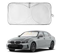 Car Windshield Sun Shade - Front Window Sunshades Blocks UV Rays Sun Visor Protector, Foldable Car Sunshade Windscreen for to Keep Vehicle Cooler, Easy To Use(61 x 33.5'')